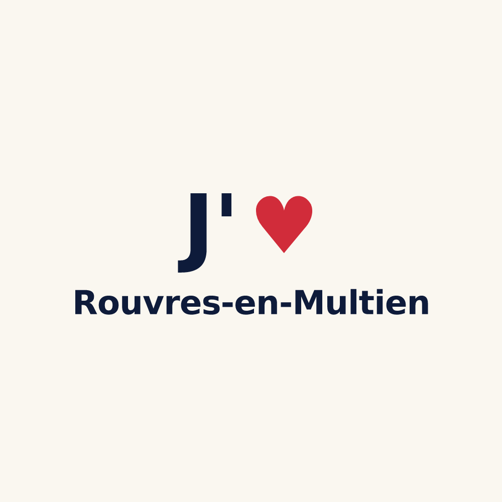 Tasse personnalisée Rouvres-en-Multien — design J'aime Rouvres-en-Multien