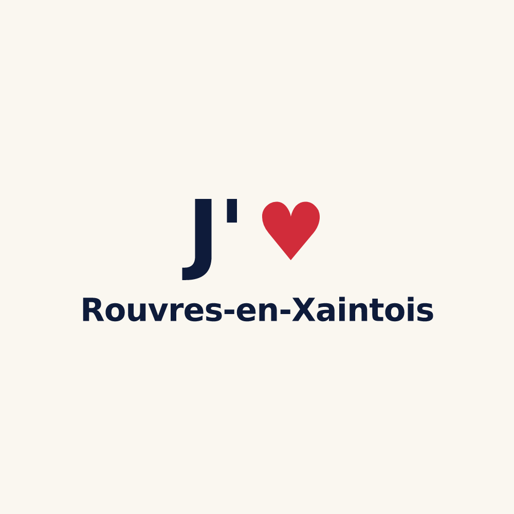 Tasse personnalisée Rouvres-en-Xaintois — design J'aime Rouvres-en-Xaintois