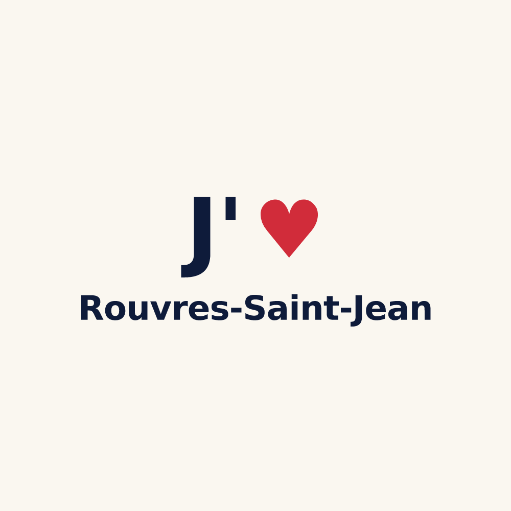 Tasse personnalisée Rouvres-Saint-Jean — design J'aime Rouvres-Saint-Jean