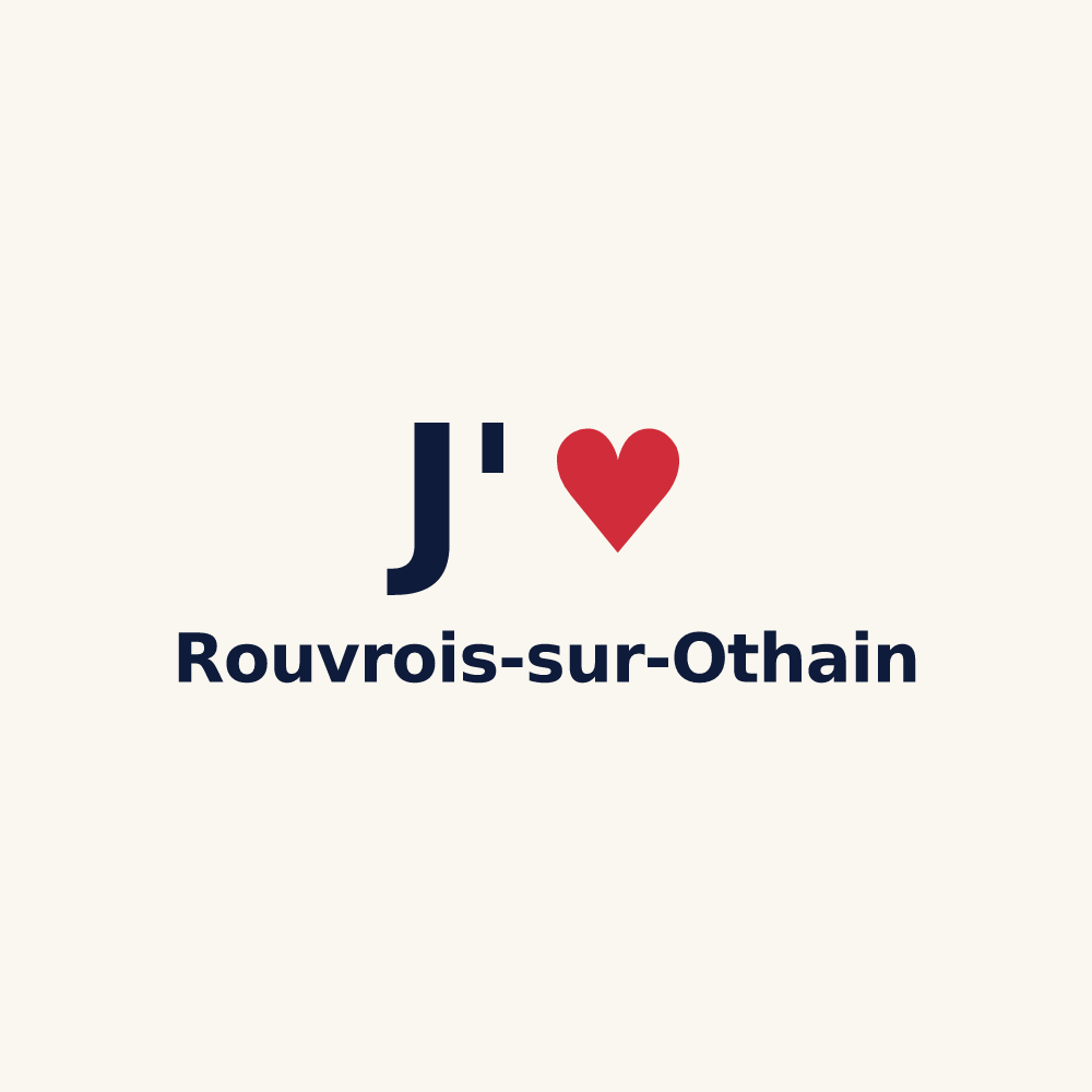Tasse personnalisée Rouvrois-sur-Othain — design J'aime Rouvrois-sur-Othain