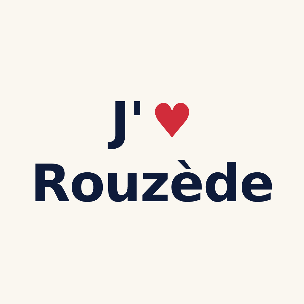 Tasse personnalisée Rouzède — design J'aime Rouzède