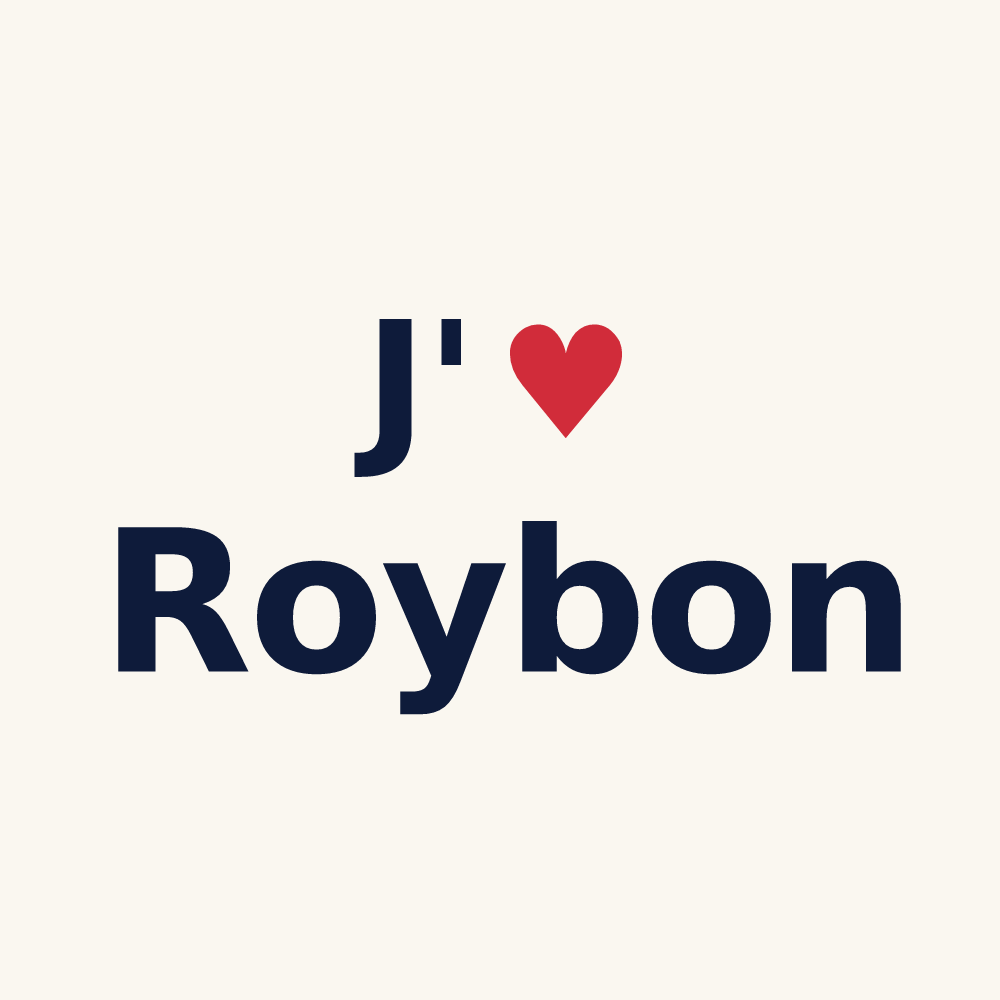 Tasse personnalisée Roybon — design J'aime Roybon