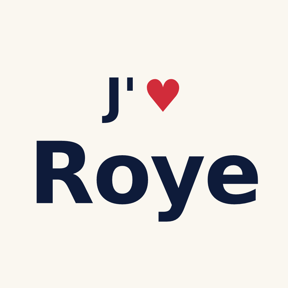 Tasse personnalisée Roye — design J'aime Roye