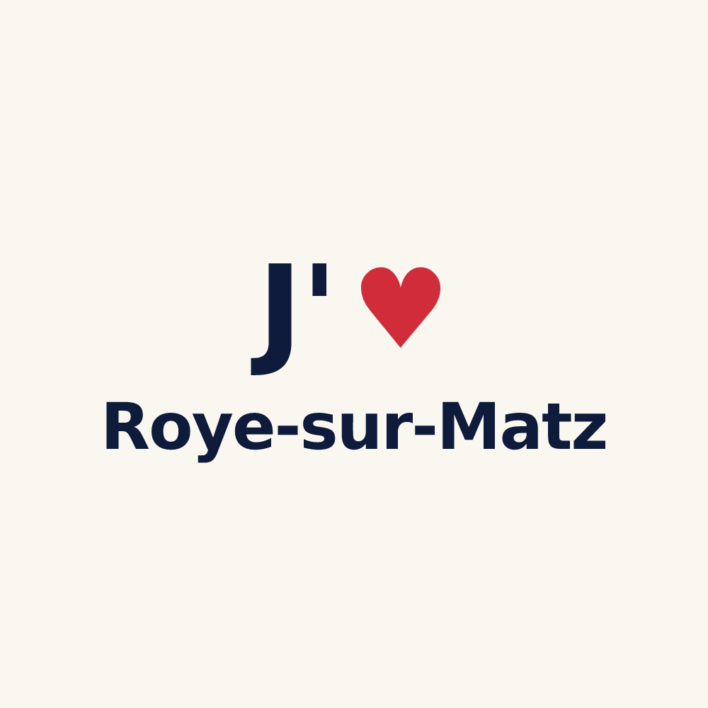 Tasse personnalisée Roye-sur-Matz — design J'aime Roye-sur-Matz