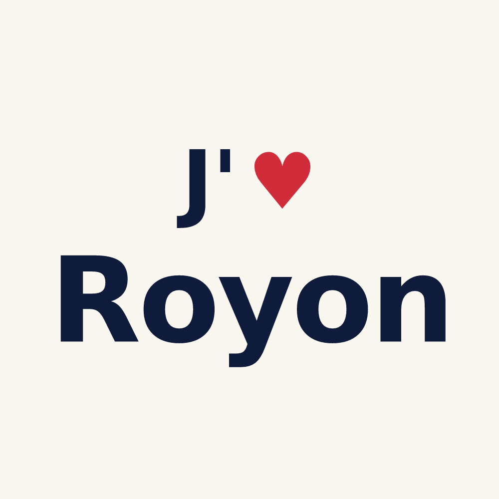 Tasse personnalisée Royon — design J'aime Royon