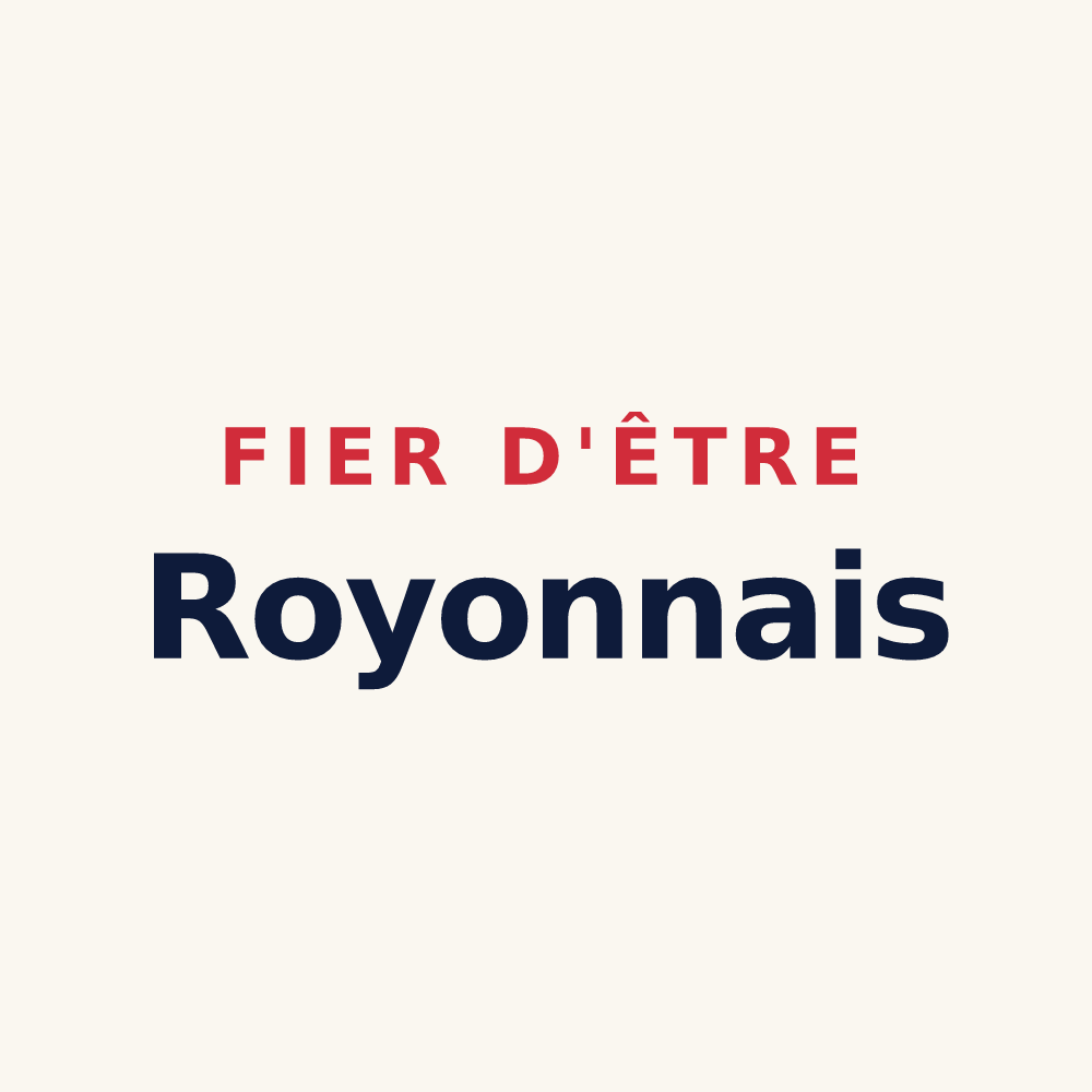 Tasse « Fier d'être Royonnais » — design pour Royon