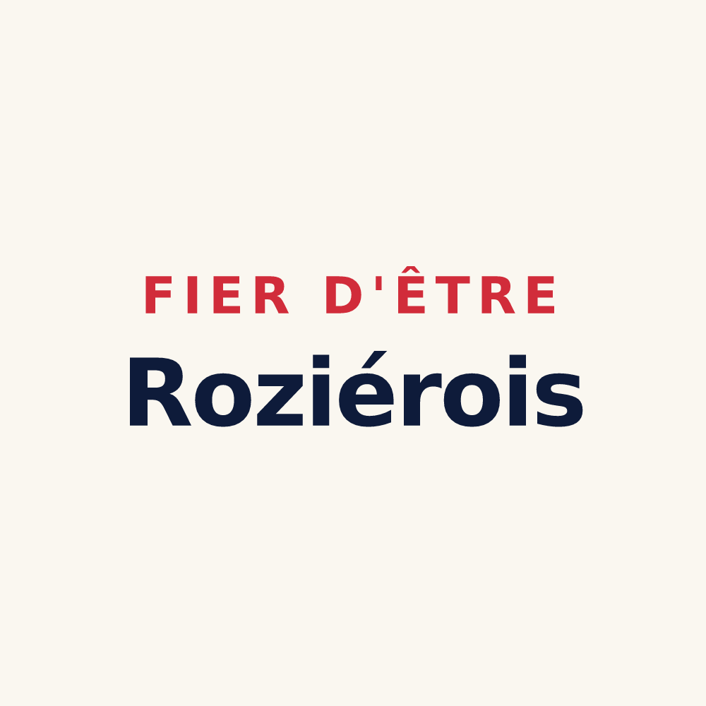 Tasse « Fier d'être Roziérois » — design pour Rozières-sur-Crise