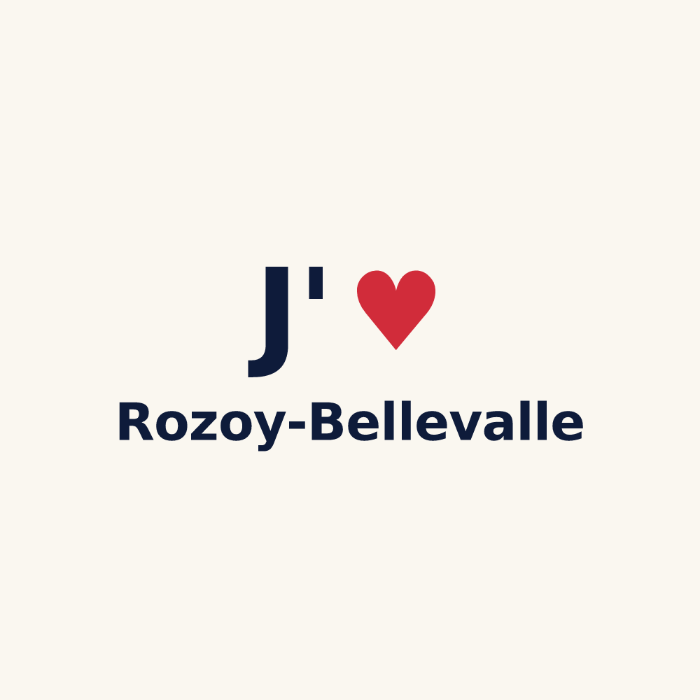 Tasse personnalisée Rozoy-Bellevalle — design J'aime Rozoy-Bellevalle