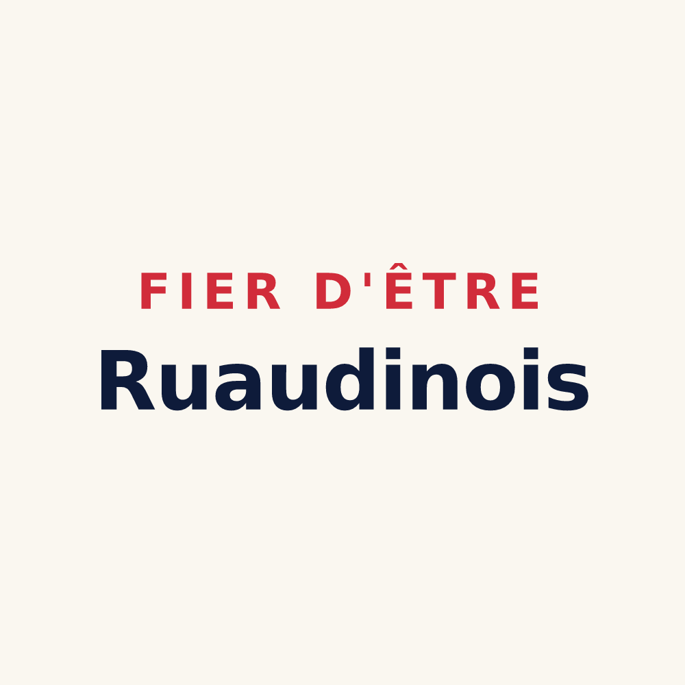 Tasse « Fier d'être Ruaudinois » — design pour Ruaudin