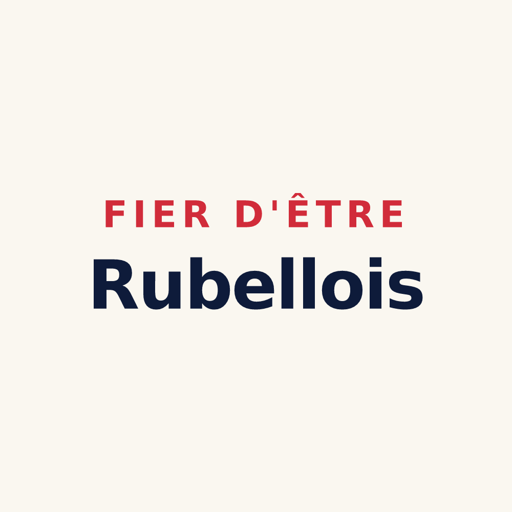 Tasse « Fier d'être Rubellois » — design pour Rubelles