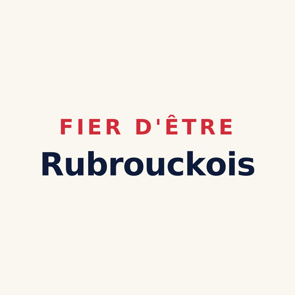 Tasse « Fier d'être Rubrouckois » — design pour Rubrouck