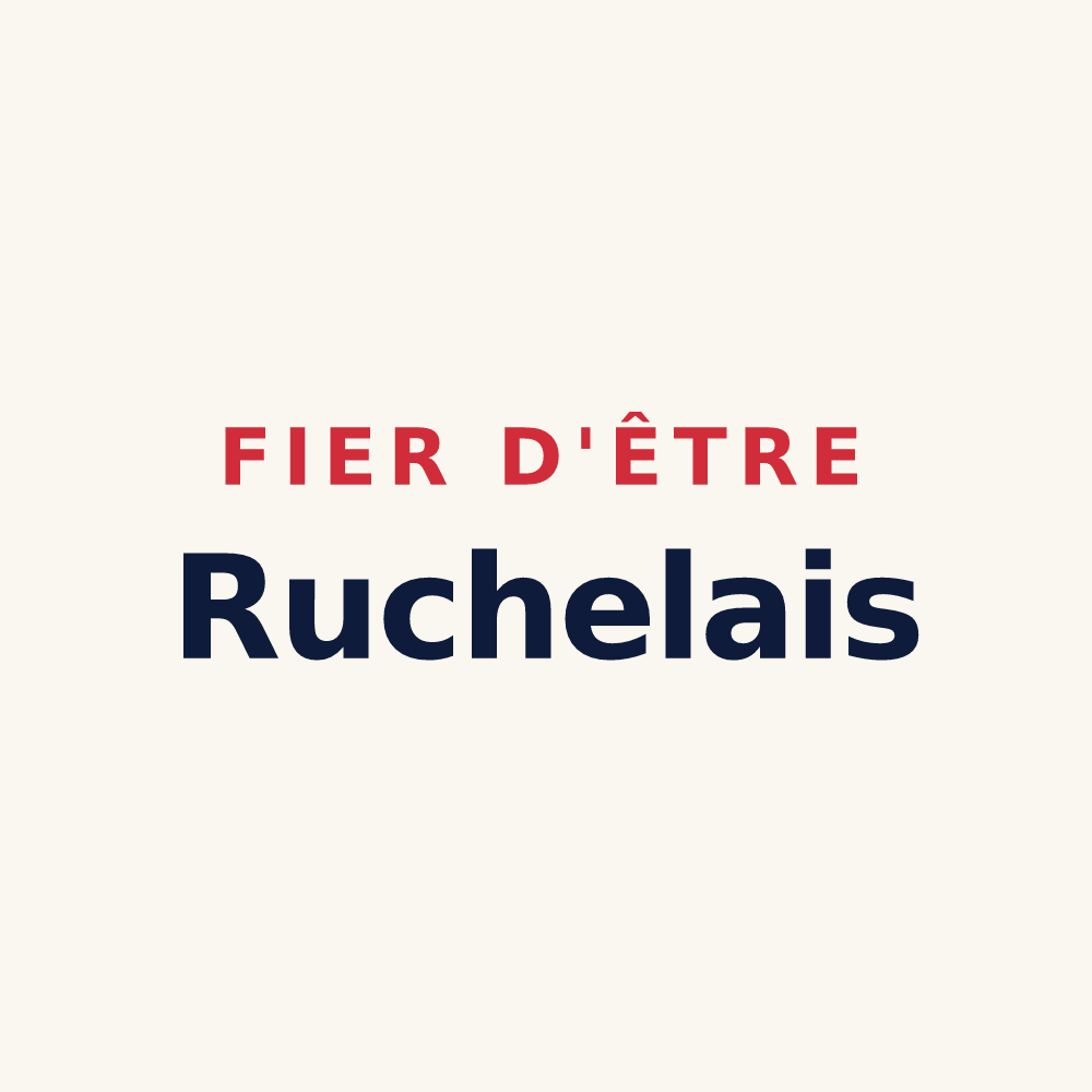 Tasse « Fier d'être Ruchelais » — design pour Ruch