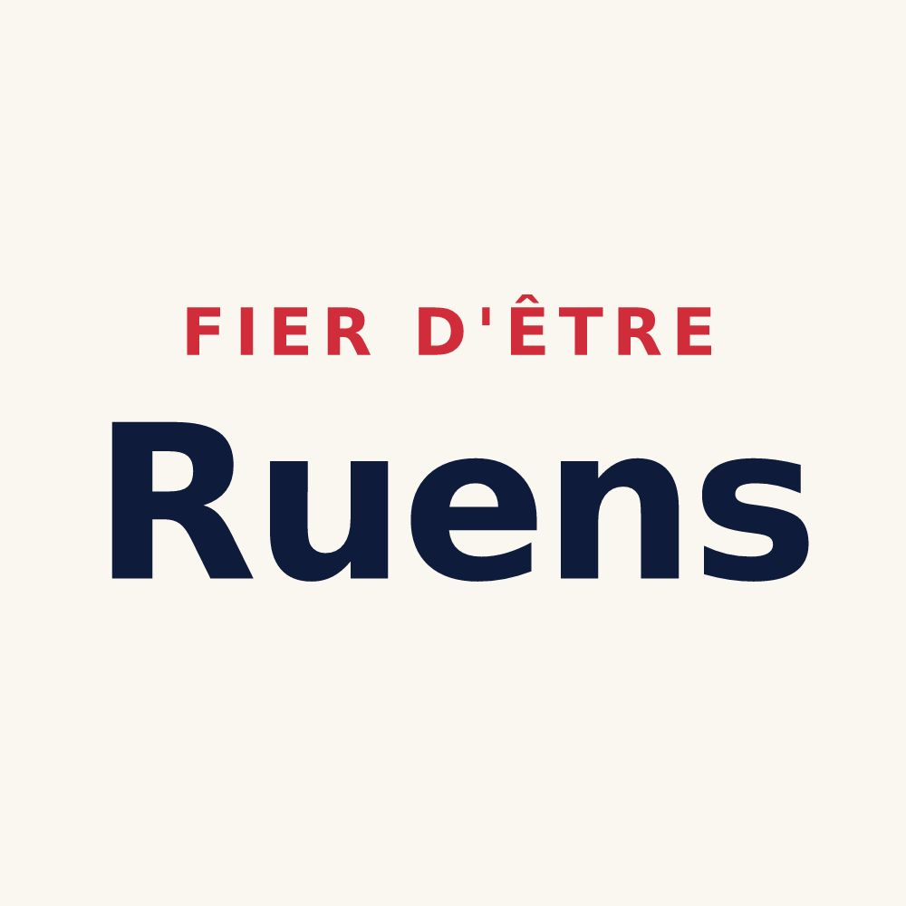 Tasse « Fier d'être Ruens » — design pour Rue