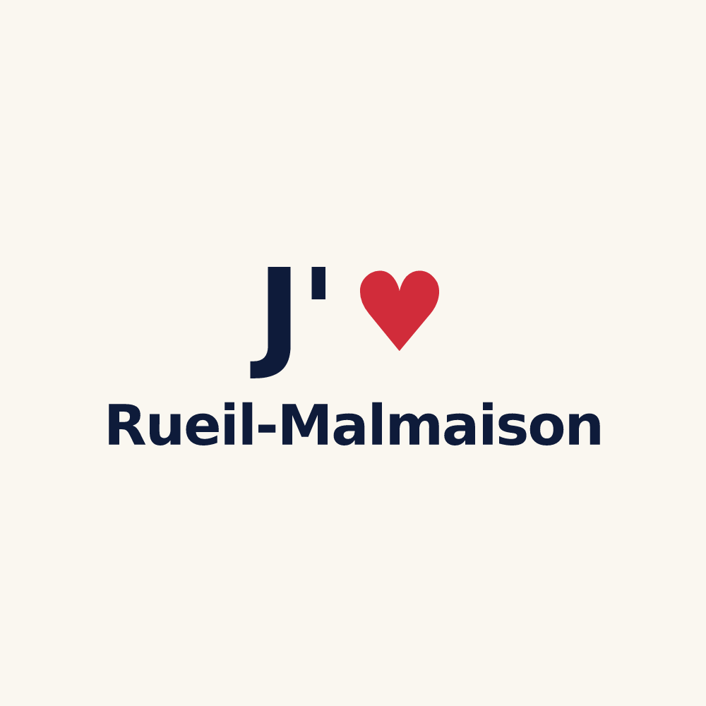 Tasse personnalisée Rueil-Malmaison — design J'aime Rueil-Malmaison