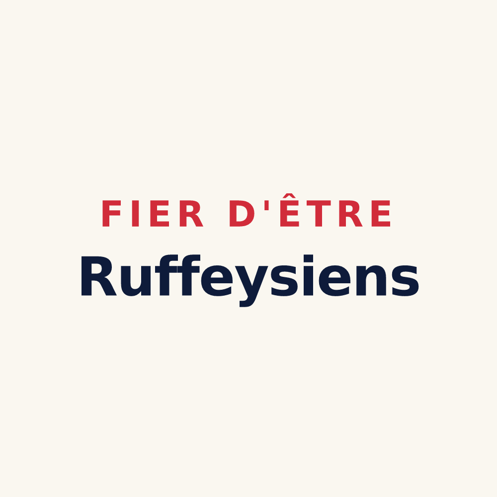 Tasse « Fier d'être Ruffeysiens » — design pour Ruffey-sur-Seille