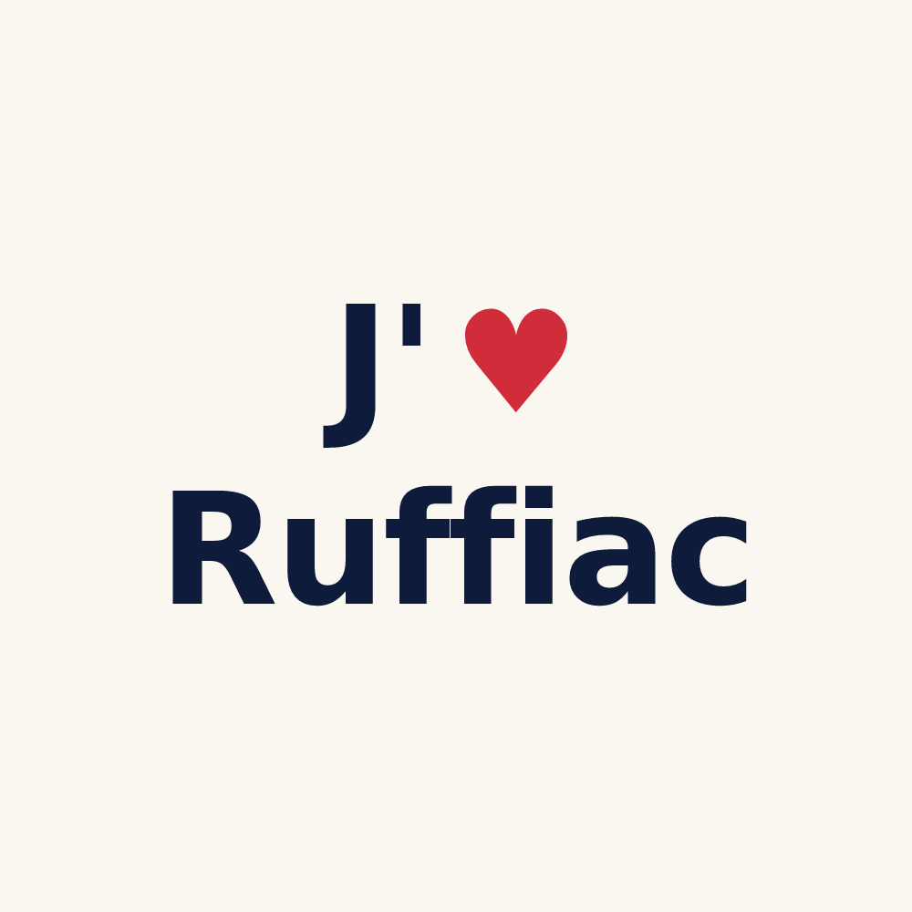 Tasse personnalisée Ruffiac — design J'aime Ruffiac