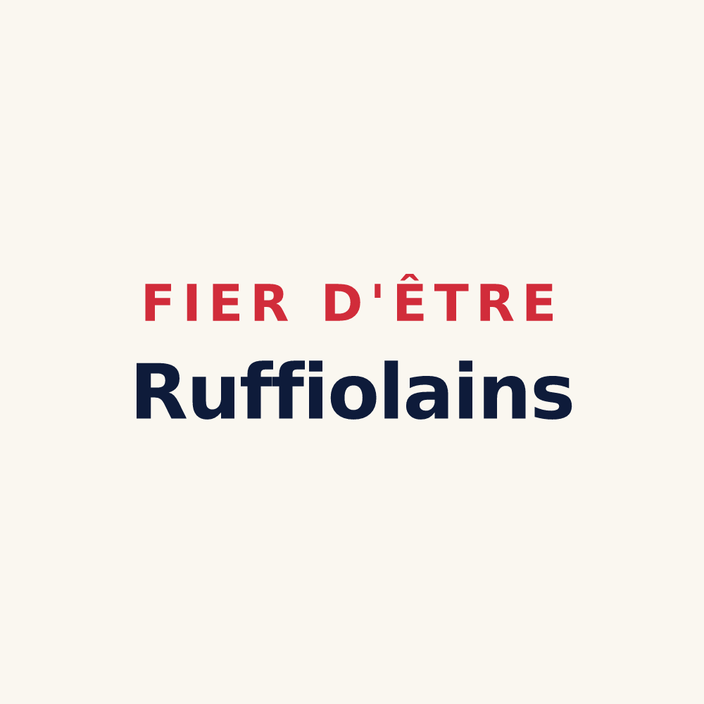 Tasse « Fier d'être Ruffiolains » — design pour Ruffieux