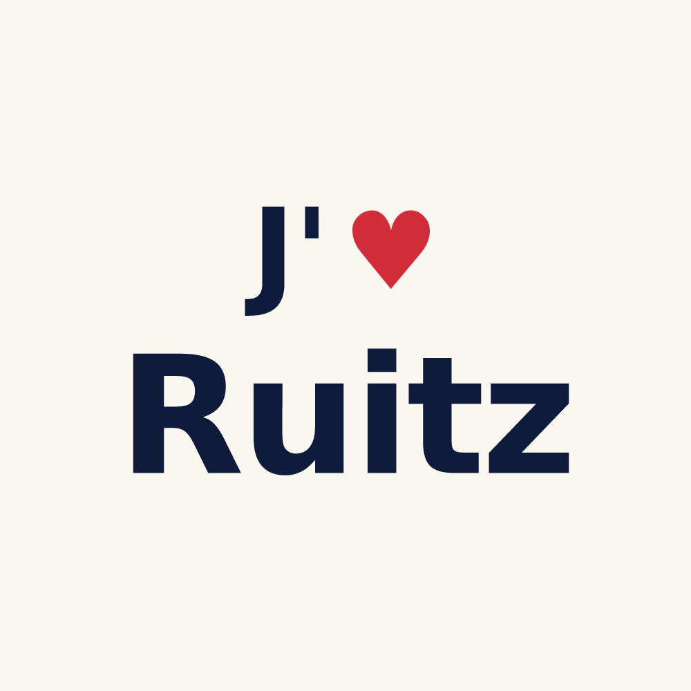 Tasse personnalisée Ruitz — design J'aime Ruitz