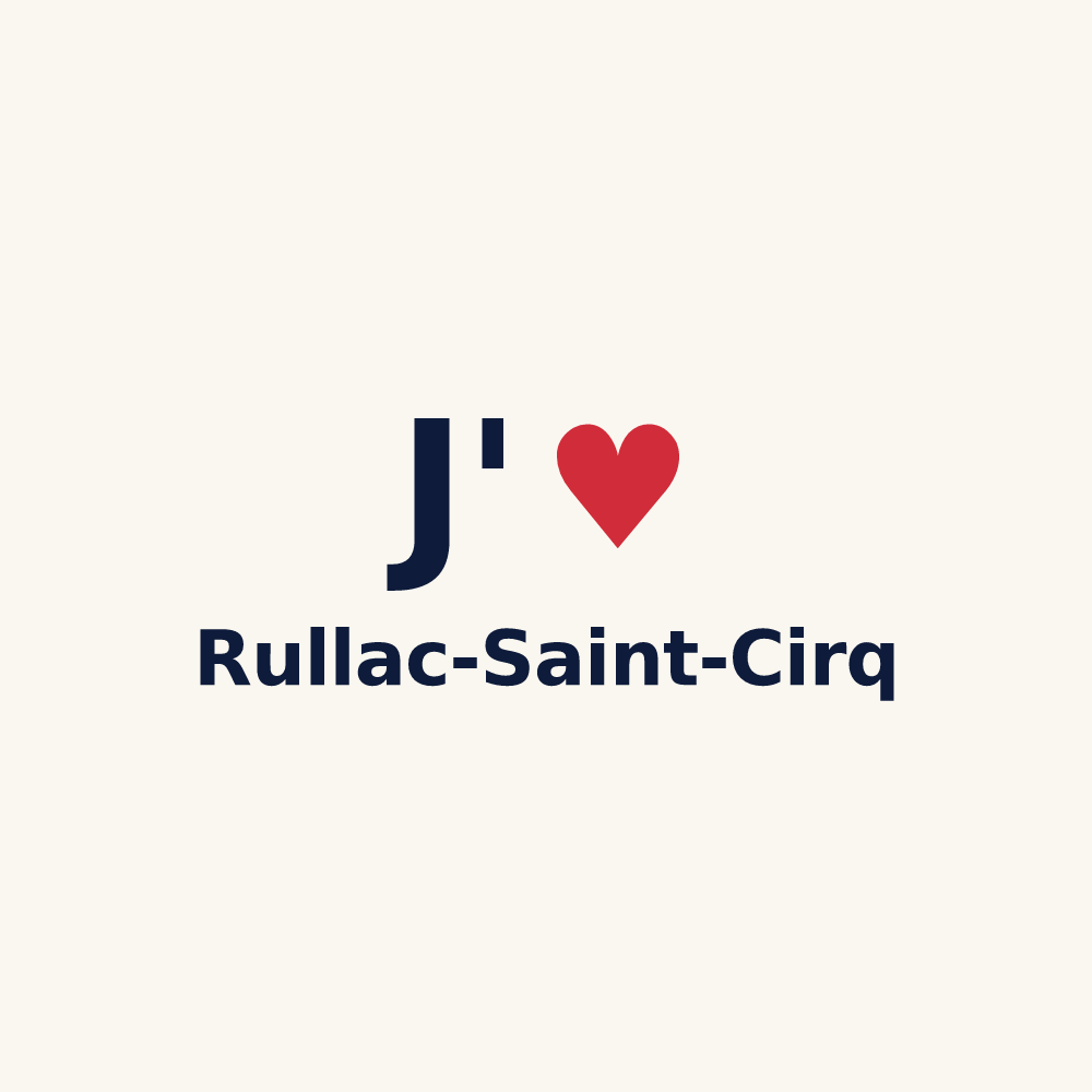 Tasse personnalisée Rullac-Saint-Cirq — design J'aime Rullac-Saint-Cirq