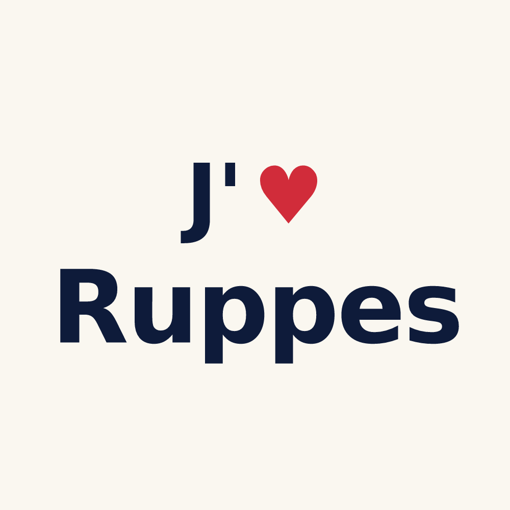 Tasse personnalisée Ruppes — design J'aime Ruppes