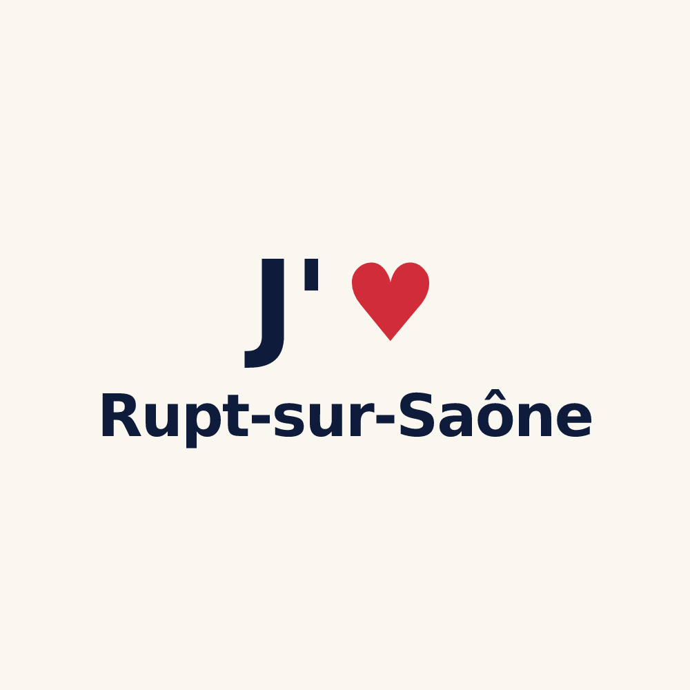 Tasse personnalisée Rupt-sur-Saône — design J'aime Rupt-sur-Saône