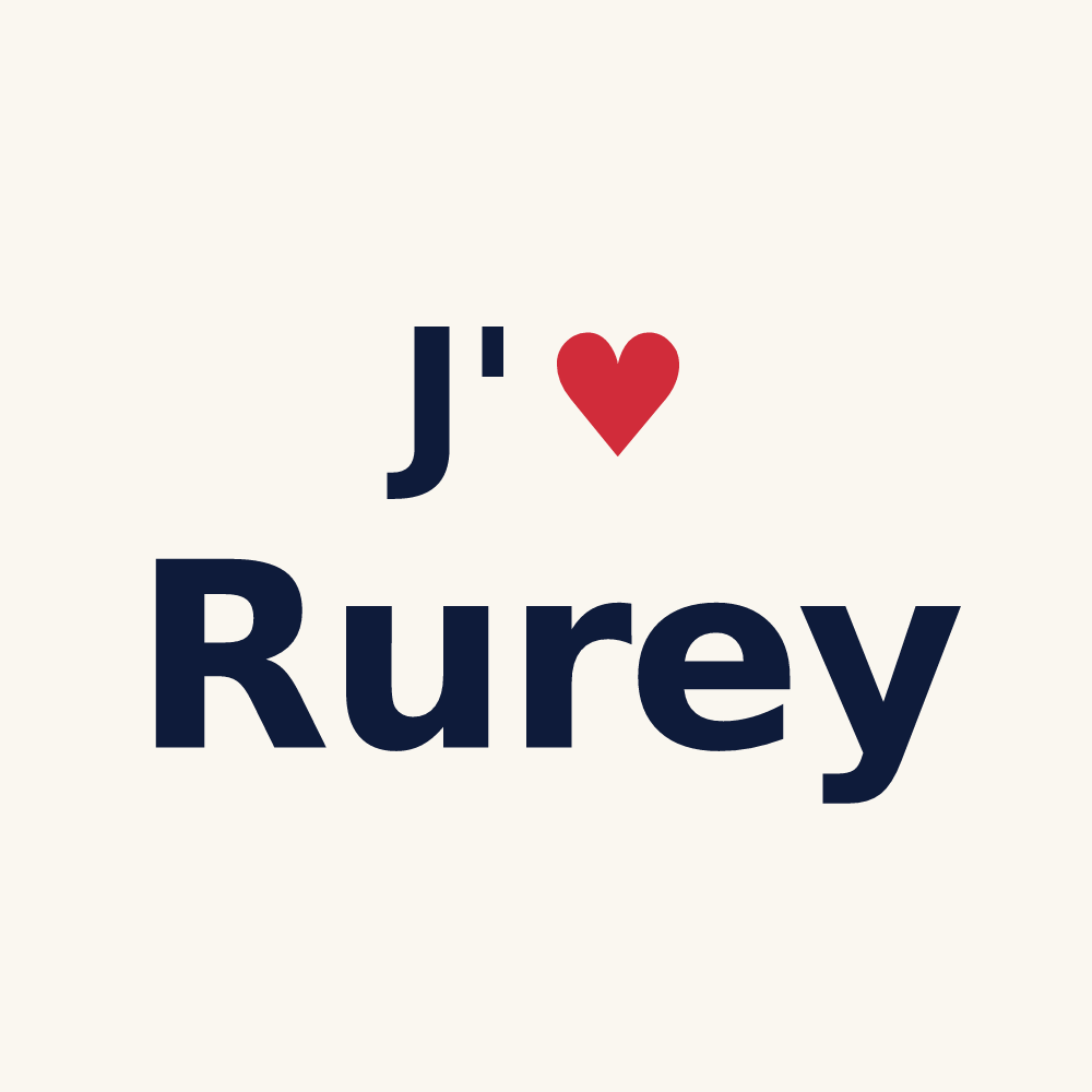 Tasse personnalisée Rurey — design J'aime Rurey