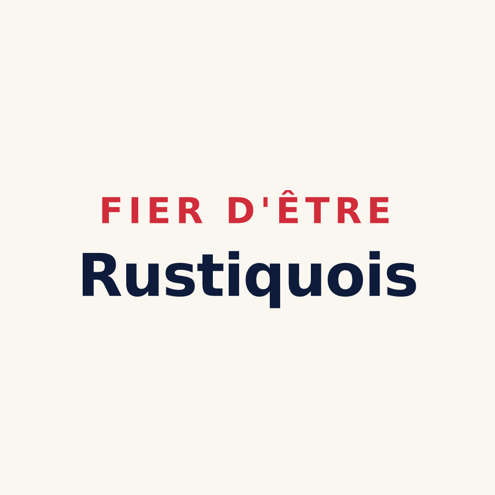 Tasse « Fier d'être Rustiquois » — design pour Rustiques
