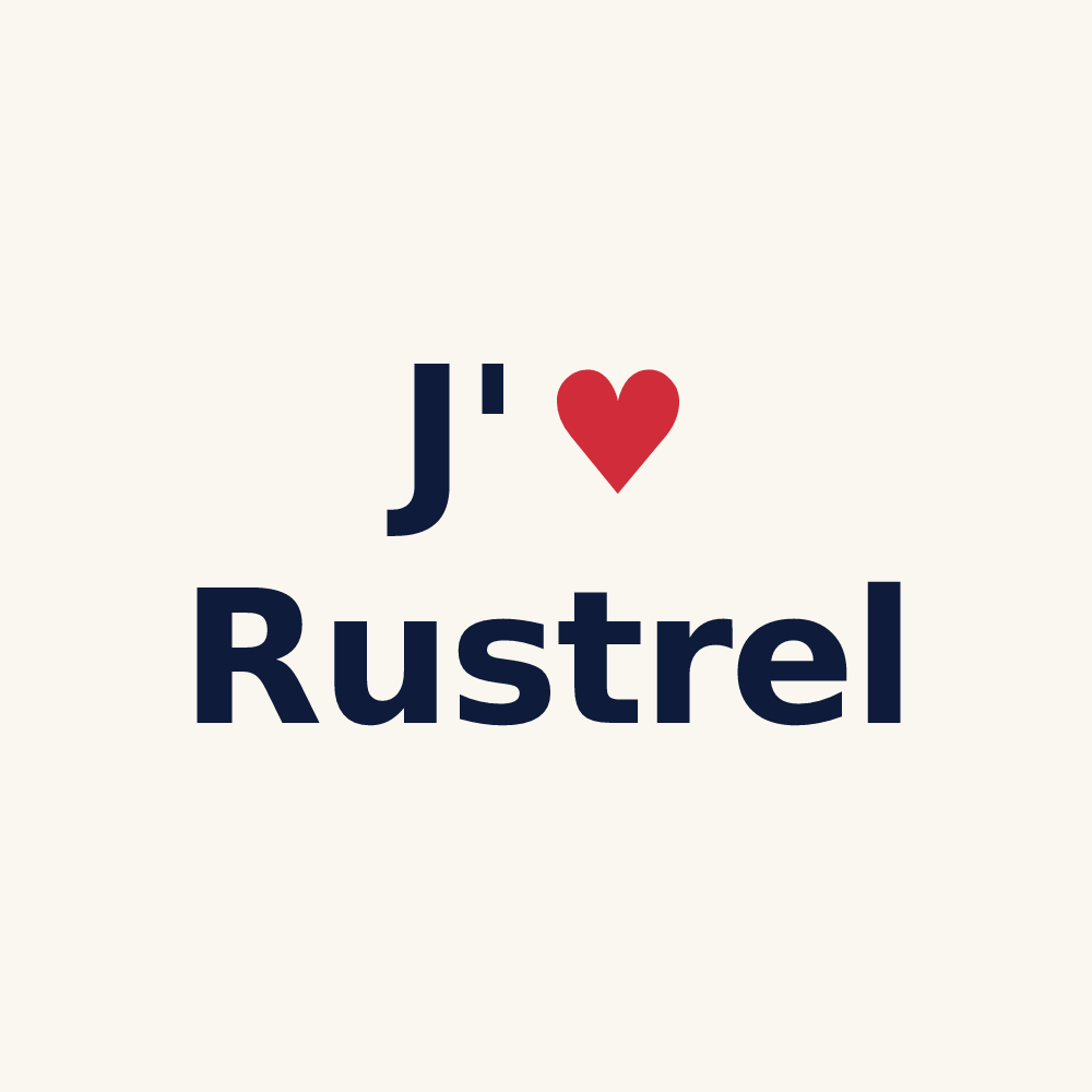 Tasse personnalisée Rustrel — design J'aime Rustrel