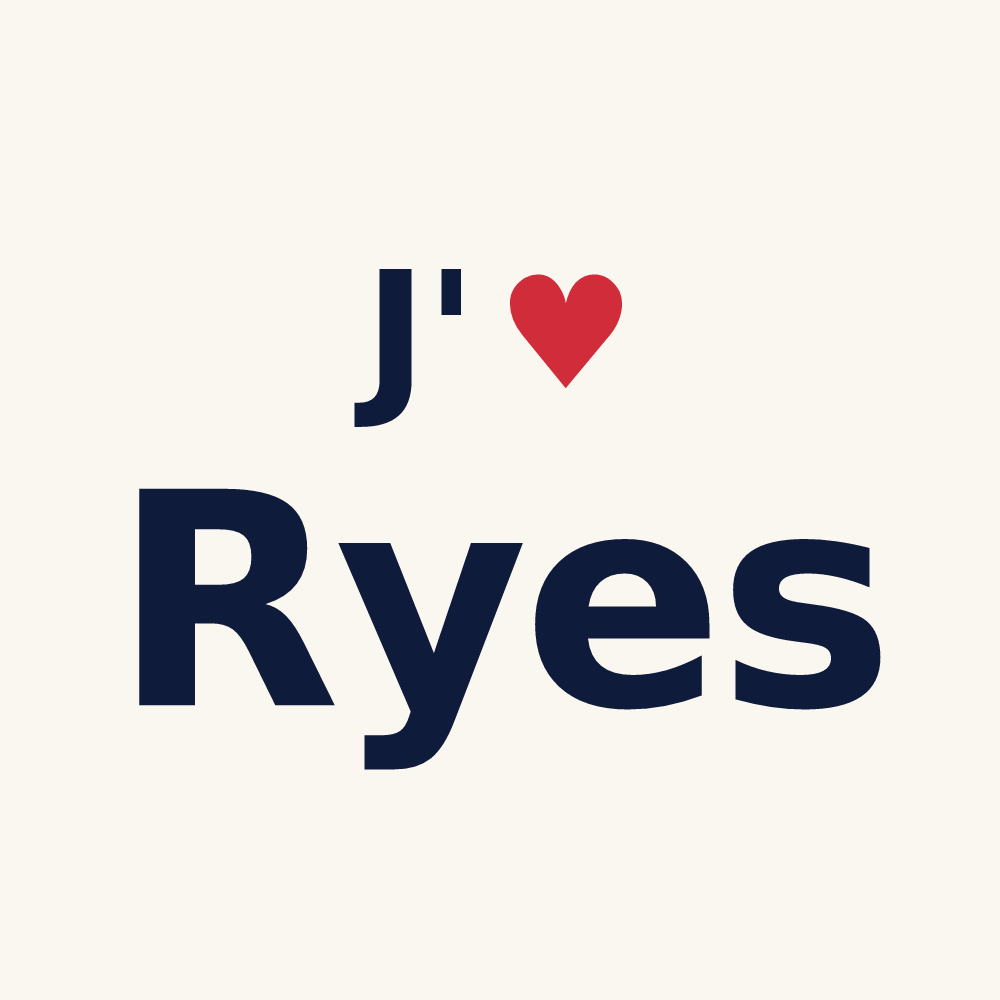 Tasse personnalisée Ryes — design J'aime Ryes