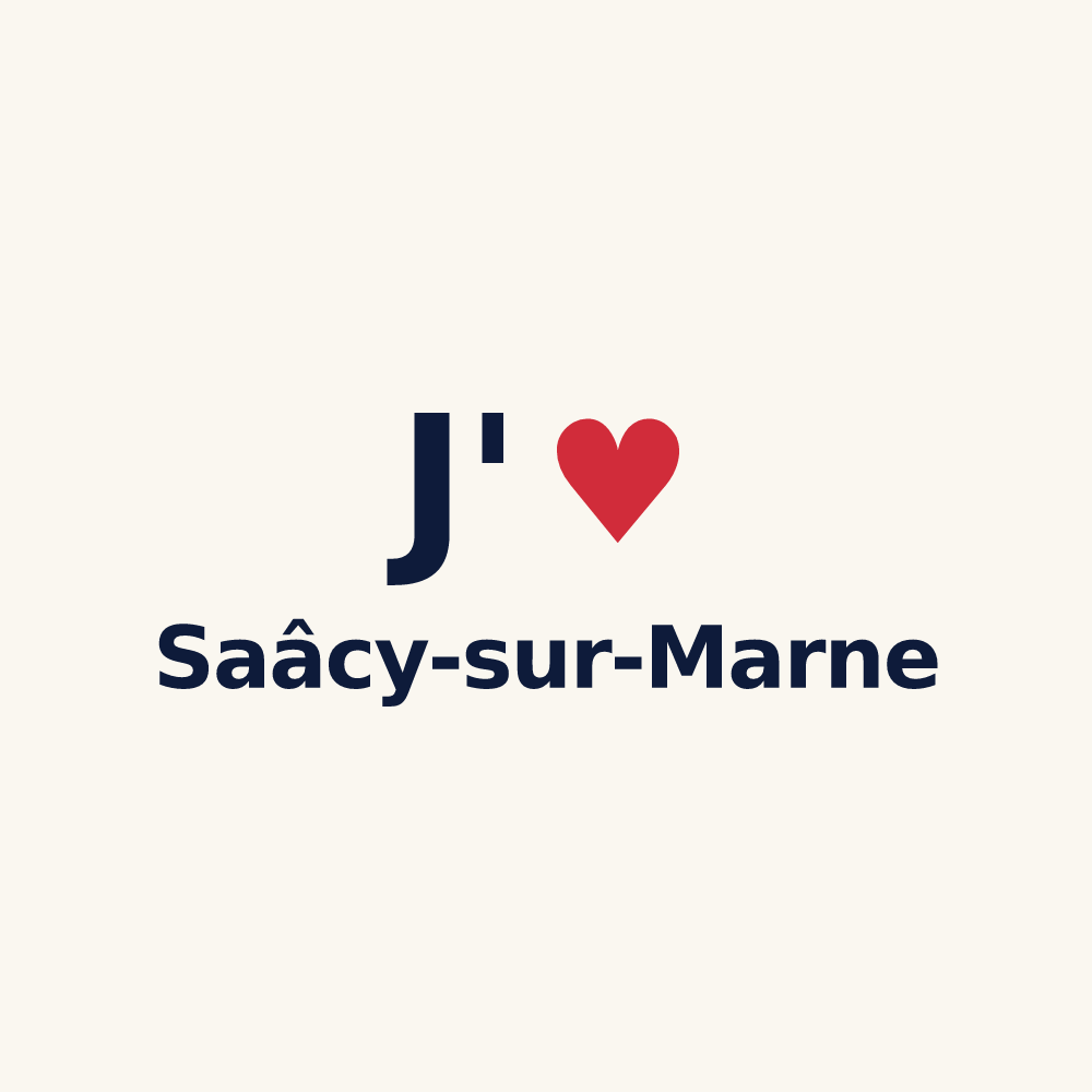 Tasse personnalisée Saâcy-sur-Marne — design J'aime Saâcy-sur-Marne