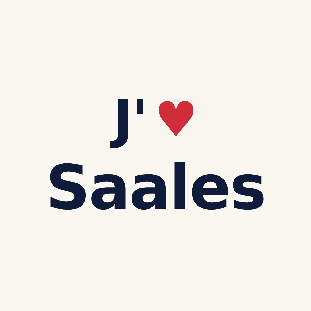 Tasse personnalisée Saales — design J'aime Saales