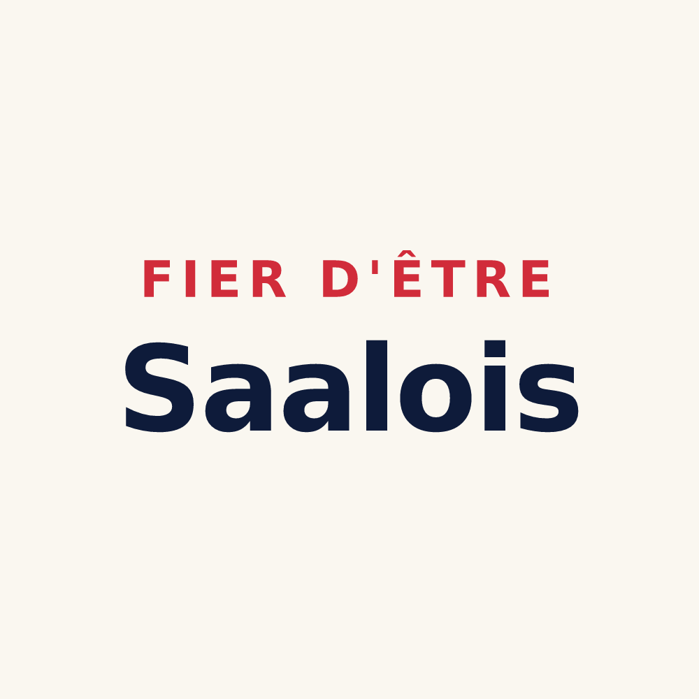 Tasse « Fier d'être Saalois » — design pour Saales