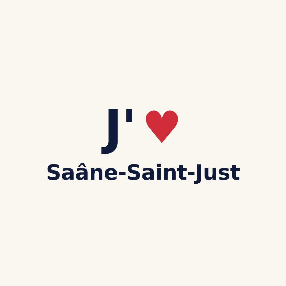 Tasse personnalisée Saâne-Saint-Just — design J'aime Saâne-Saint-Just