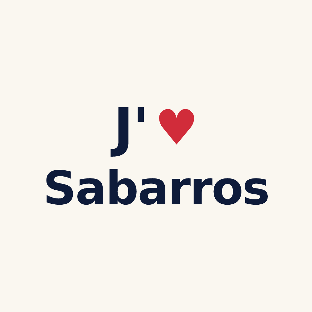 Tasse personnalisée Sabarros — design J'aime Sabarros