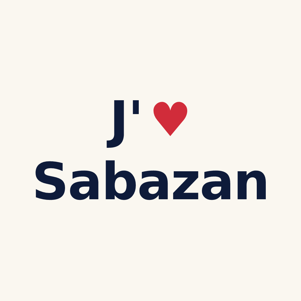Tasse personnalisée Sabazan — design J'aime Sabazan