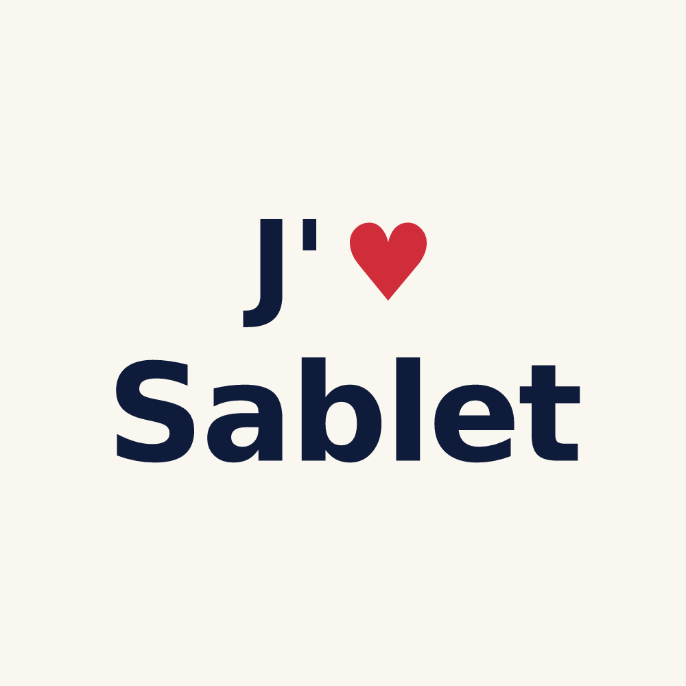 Tasse personnalisée Sablet — design J'aime Sablet