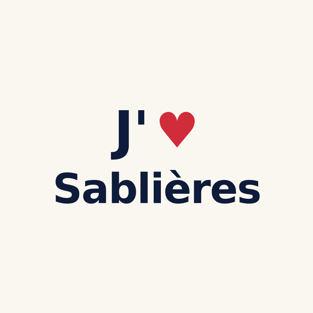 Tasse personnalisée Sablières — design J'aime Sablières