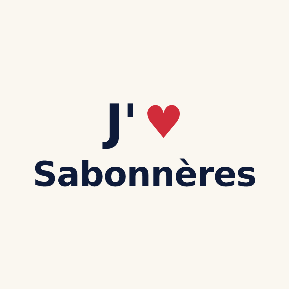 Tasse personnalisée Sabonnères — design J'aime Sabonnères