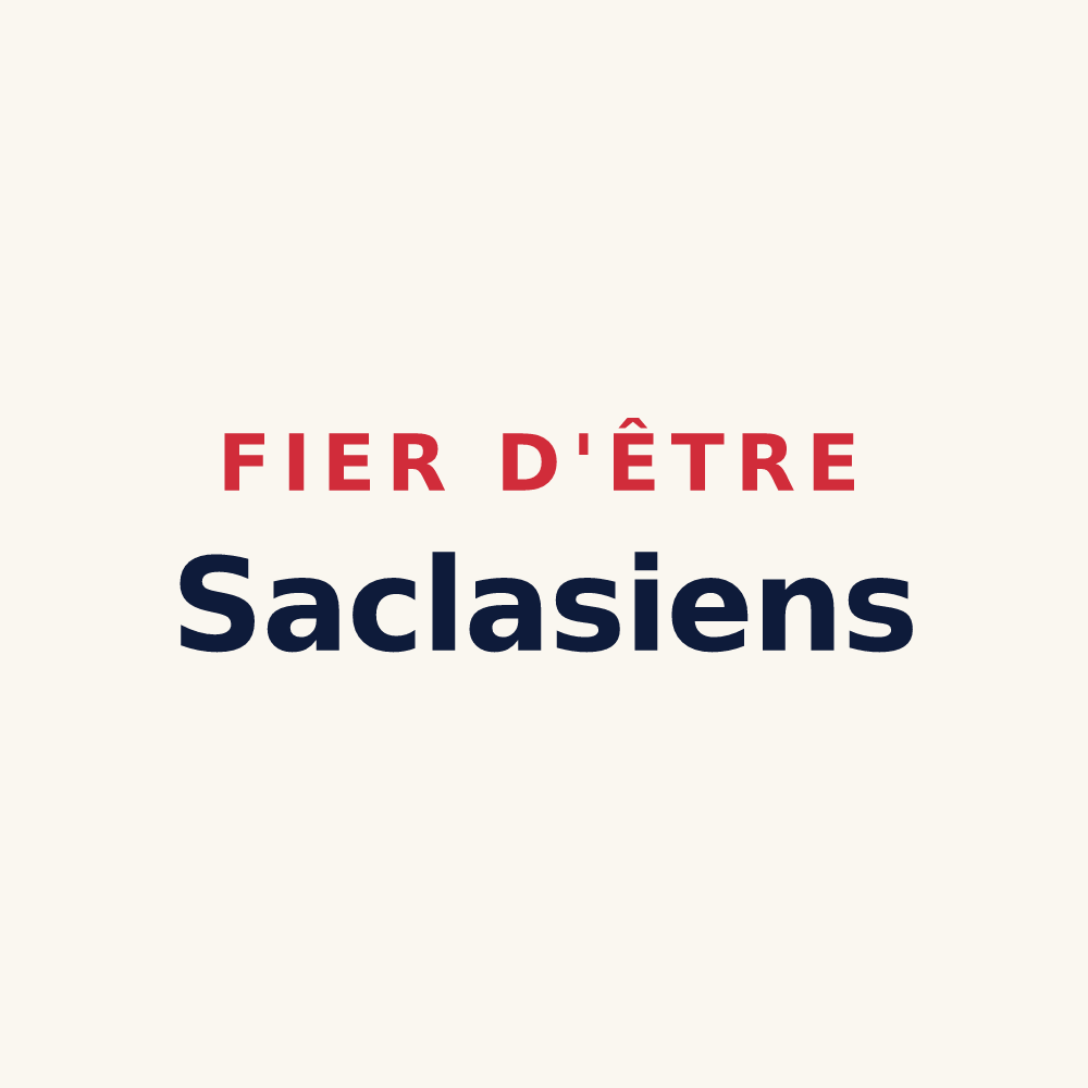Tasse « Fier d'être Saclasiens » — design pour Saclas