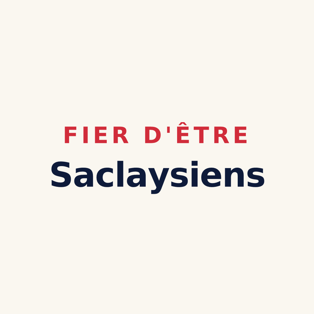 Tasse « Fier d'être Saclaysiens » — design pour Saclay