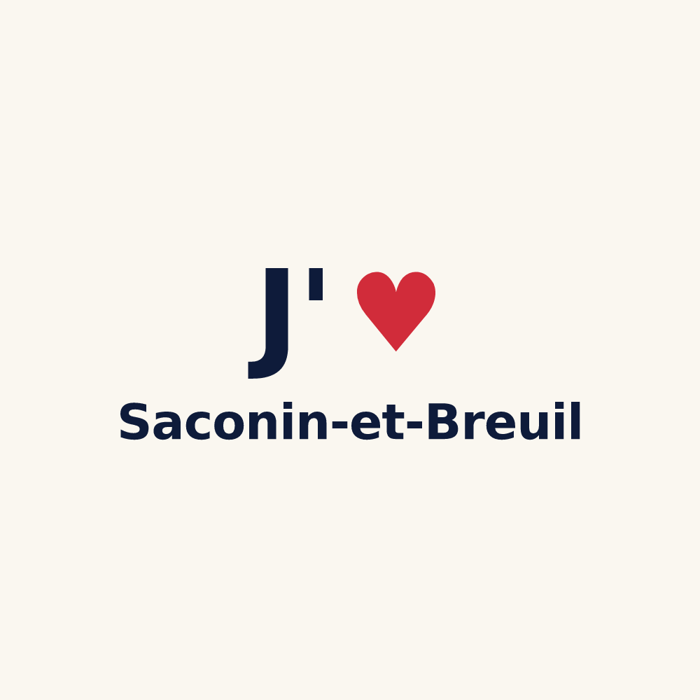 Tasse personnalisée Saconin-et-Breuil — design J'aime Saconin-et-Breuil