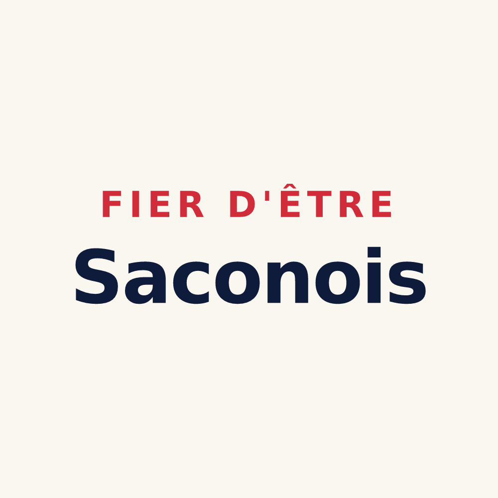 Tasse « Fier d'être Saconois » — design pour Saconin-et-Breuil