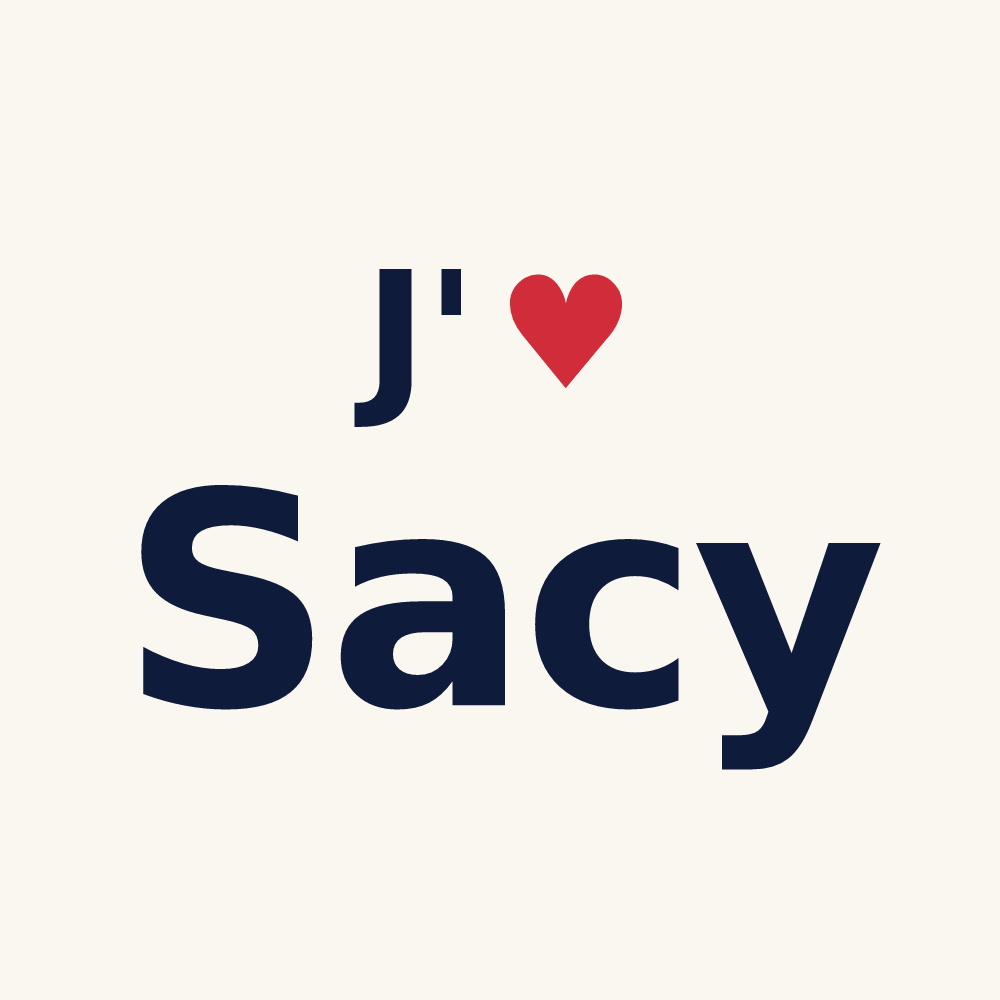 Tasse personnalisée Sacy — design J'aime Sacy