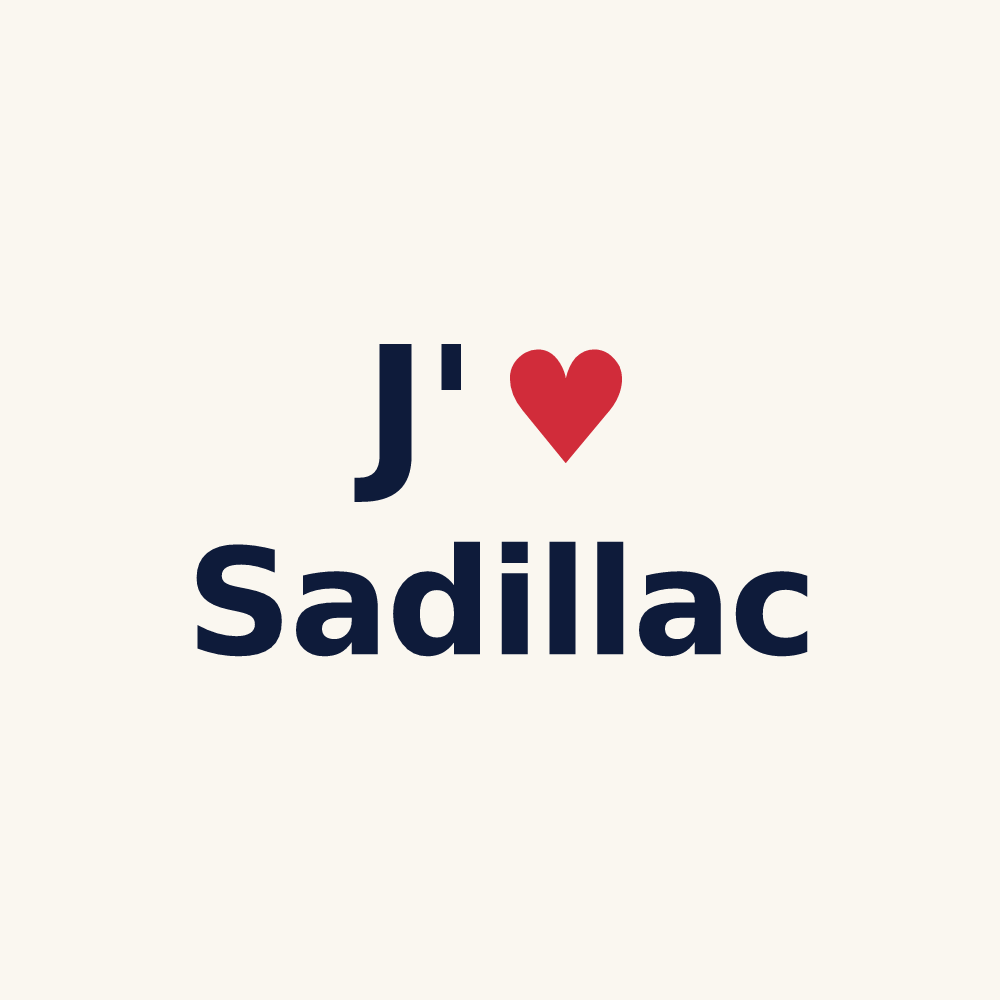 Tasse personnalisée Sadillac — design J'aime Sadillac