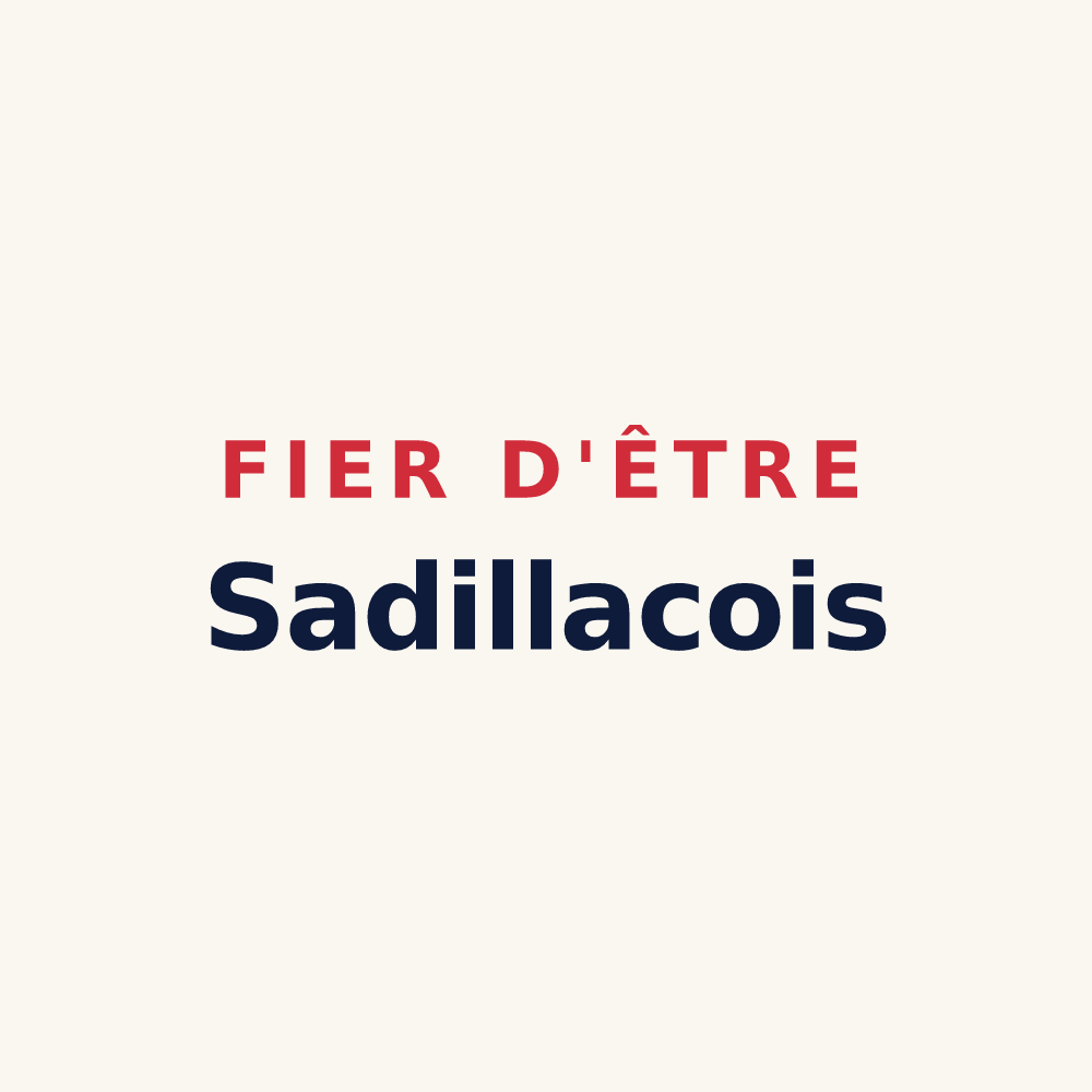 Tasse « Fier d'être Sadillacois » — design pour Sadillac