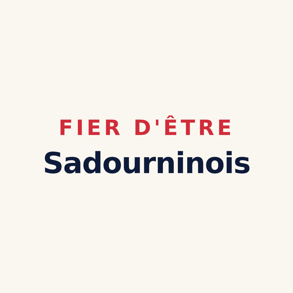 Tasse « Fier d'être Sadourninois » — design pour Sadournin
