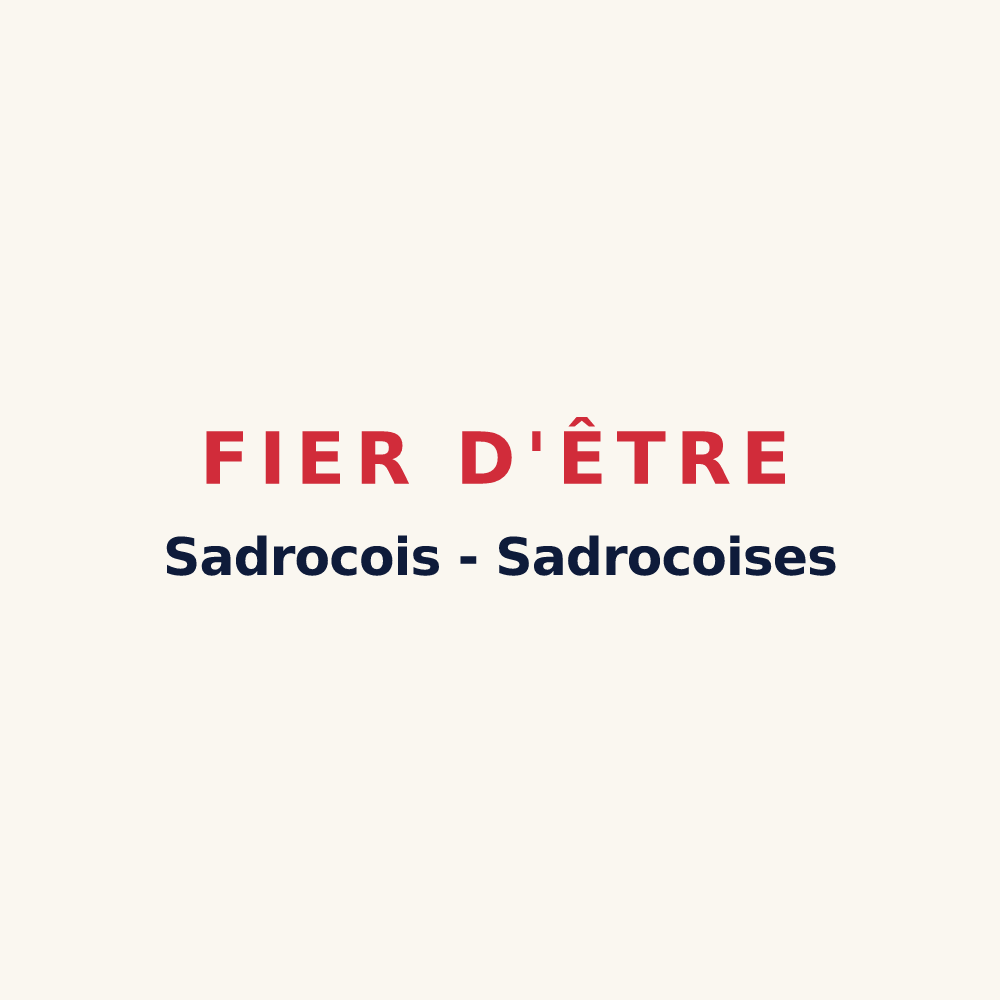 Tasse « Fier d'être Sadrocois - Sadrocoises » — design pour Sadroc