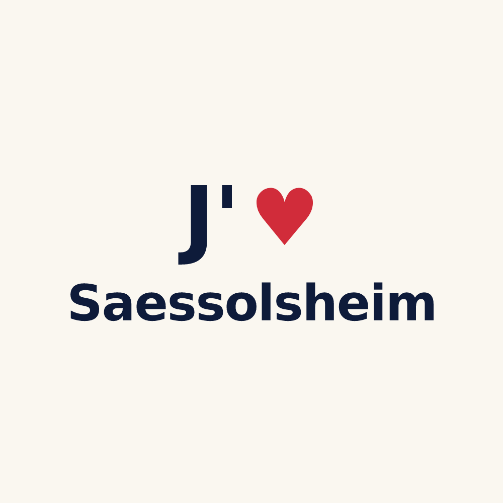 Tasse personnalisée Saessolsheim — design J'aime Saessolsheim