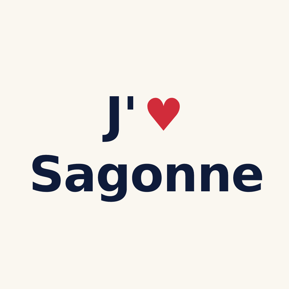 Tasse personnalisée Sagonne — design J'aime Sagonne