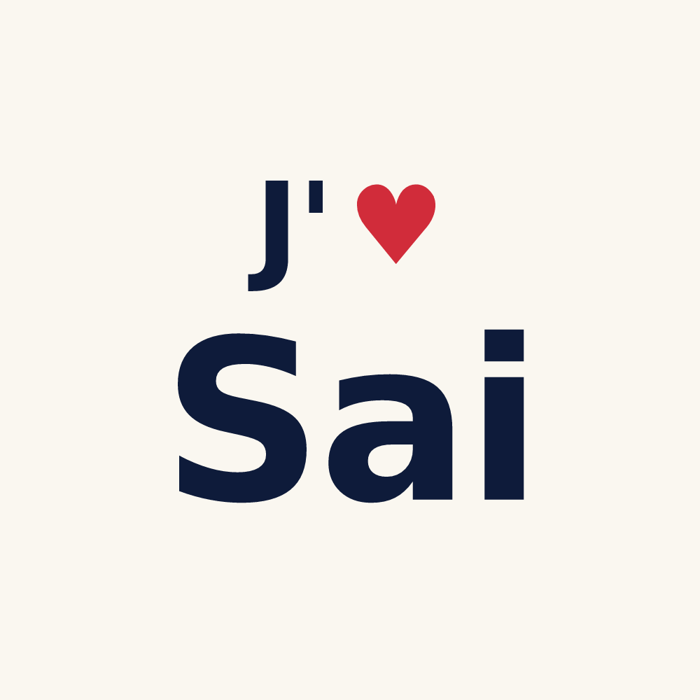 Tasse personnalisée Sai — design J'aime Sai